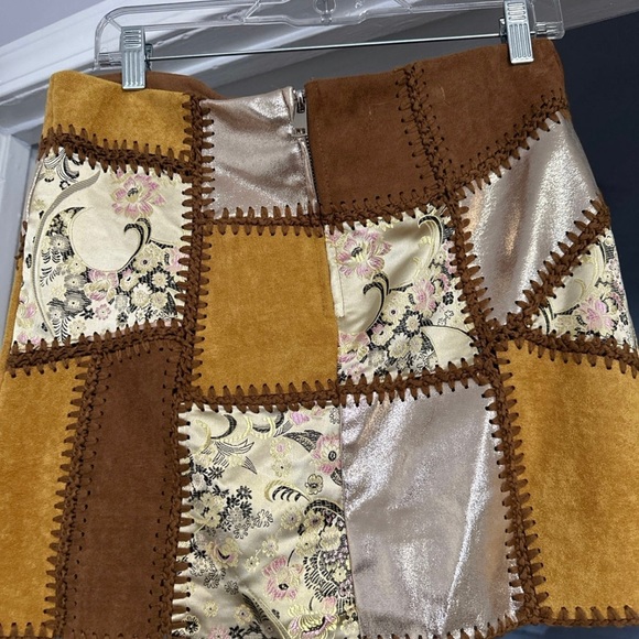 Metallic patchwork skirt - Picture 2 of 2